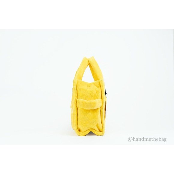NEW Marc Jacobs The Terry Tote Yellow Medium Soft Terry Fabric Crossbody Handbag - Picture 6 of 8